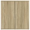 vidaXL Dressoir 79x38x80 cm bewerkt hout sonoma eikenkleurig