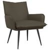 vidaXL Fauteuil Grijs Kunstleer