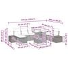 vidaXL Tuin Sofa Set 9 pcs Bruin poly rattan
