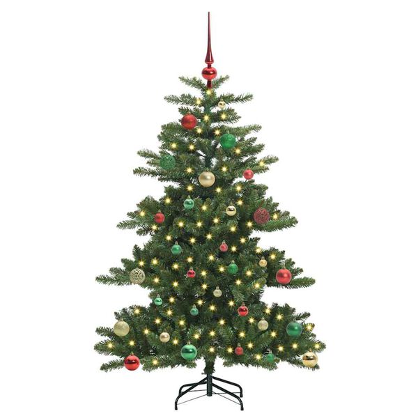 vidaXL Kunstmatige Inklapbare Kerstboom Groen 150 cm PVC en staal
