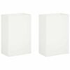 vidaXL Plantenbak 2 st Wit 50 x 30 x 75 cm Koudgewalst staal