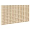 vidaXL Muurdisplaykast Muurmontage Beige 98 x 4,5 x 55 cm Bewerkt hout