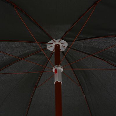 vidaXL Parasol met stalen paal 240 cm antracietkleurig