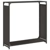 vidaXL Brandhoutrek 90x28x90 cm koudgewalst staal zwart