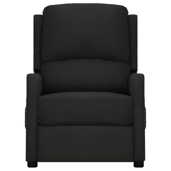 vidaXL Fauteuil verstelbaar stof zwart