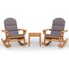 vidaXL 3-delige Loungeset Adirondack massief acaciahout