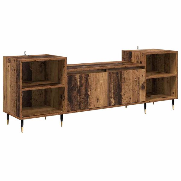 vidaXL TV-kast Oud Hout 160 x 35 x 55 cm Bewerkt hout