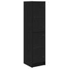 vidaXL Highboard Zwart Eiken 35 x 37 x 142 cm Bewerkt hout
