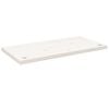 vidaXL Bureaublad 80x40x2,5 cm massief grenenhout wit