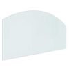vidaXL Vuurplaats Glazen Plaat Doorzichtig 100 x 50 cm Glas