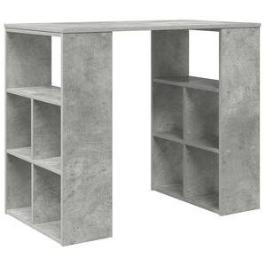 vidaXL Bureau Beton Grijs Bewerkt hout 90 x 50 x 75 cm