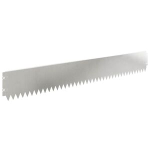 vidaXL Gazonrand 30 st 103 x 15 cm Staal zilver