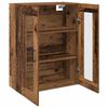 vidaXL Wandgemonteerde Kasten 2 pcs Oud hout 69,5 x 34 x 90 cm