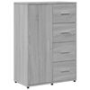 vidaXL Dressoir 60x31x84 cm bewerkt hout grijs sonoma eikenkleurig