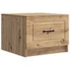 vidaXL Salontafel Artisanaal eiken 49 x 50 x 37 cm Bewerkt hout