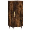 vidaXL Hoge kast 34,5x34x180 cm bewerkt hout gerookt eikenkleurig