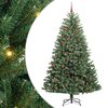 vidaXL Kunstmatige Inklapbare Kerstboom Groen 210 cm PVC en Metaal