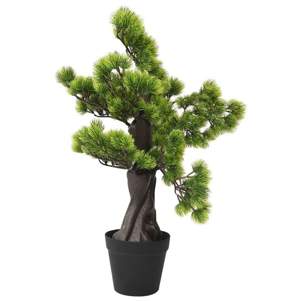 vidaXL Kunstplant met pot pinus bonsai 60 cm groen