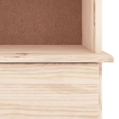 vidaXL Boekenkast met lades ALTA 77x35x186,5 cm massief grenenhout