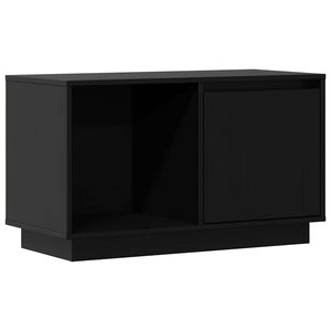 vidaXL Tv-meubel 74x35x44 cm massief grenenhout zwart