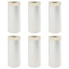 vidaXL Stofdoek met plakband 6 st Doorzichtig 140 x 3300 cm HDPE