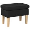 vidaXL Voetenbank Zwart 55 x 35 x 41 cm Stof
