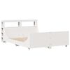 vidaXL Bedframe zonder matras massief grenenhout wit 160x200 cm