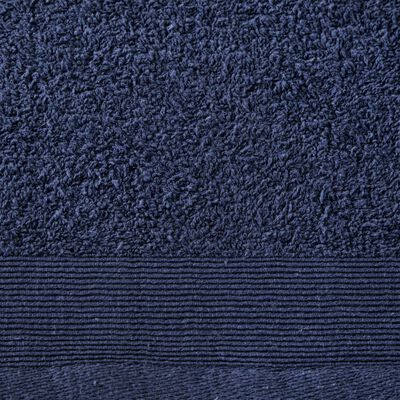 vidaXL 12-delige Doekenset 450 g/m² katoen marineblauw