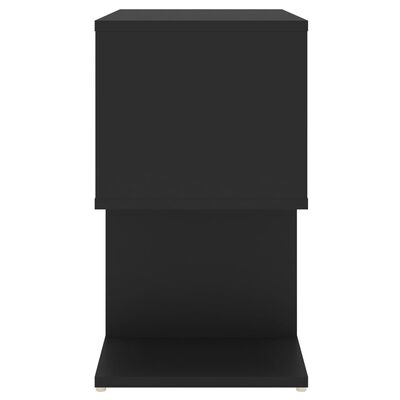 vidaXL Nachtkastjes 2 st 50x30x51,5 cm spaanplaat zwart