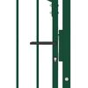 vidaXL Poort met speerpunten 104x117 cm staal groen