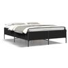 vidaXL Bedframe bewerkt hout metaal zwart 120x200 cm