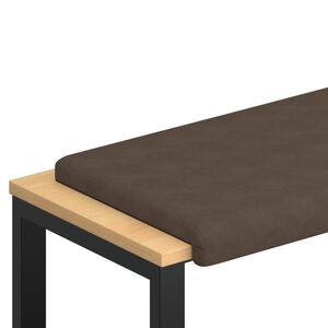 vidaXL Bankkussen Microvezel Bruin Diepte 35 cm