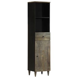 vidaXL Badkamerkast 38x33x160 cm massief mangohout