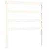 vidaXL Bedframe met hoofdbord massief hout wit