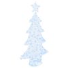 vidaXL Kerstboom met 160 LED Koudwit 151 cm Acryl