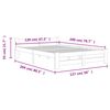vidaXL Bedframe massief grenenhout honingbruin 120x200 cm