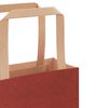 vidaXL Papieren zakken 250 st met hengsels 26x17x25 cm rood
