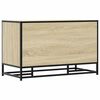 vidaXL Schoenenbank 84x40x53,5 cm bewerkt hout en metaal sonoma eiken