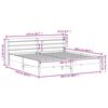 vidaXL Bedframe zonder matras massief grenenhout wasbruin 200x200 cm