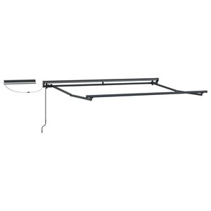 vidaXL Elektrisch uitschuifbaar zonnescherm frame Antraciet 2,5 x 2 m