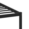 vidaXL Bedframe zonder matras metaal gerookt eikenkleurig 75x190 cm