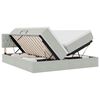 vidaXL Opslag bed met hoofdeinde 2 st Lichtgrijs