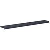 vidaXL Raamsokkel Antraciet met houten nerf 140 x 25 x 4,5 cm PVC