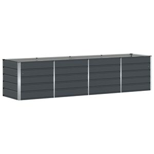 vidaXL Plantenbak Antraciet 320 x 80 x 75 cm Staal