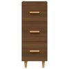 vidaXL Dressoir 34,5x34x90 cm bewerkt hout bruin eikenkleur
