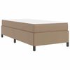 vidaXL Bedframe met matras Cappuccino 100 x 200 cm Stof