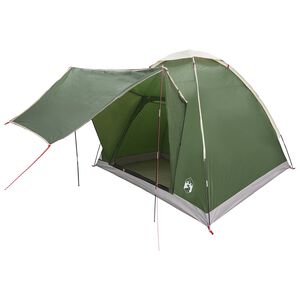 vidaXL Kamperen tent 2-persoons Groen Polyester en staal
