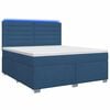 vidaXL Boxspringbed met matras met hoofdeinde Blauw 180 x 200 cm Stof