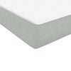 vidaXL Boxspring met matras fluweel lichtgrijs 90x210 cm