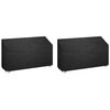 vidaXL Tuinbankhoezen 2 st 12 oogjes 210x70x70/88 cm polyetheen